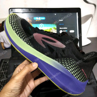 Sepatu Lari Nineten Haze Vision Hitam Ungu Kuning Original