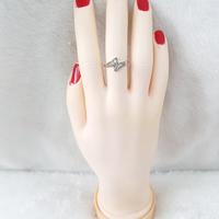 CP2799F158F cincin model petir permata putih white gold 1.250gr 16k