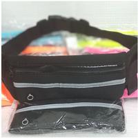 Tas Pinggang Lari Water Proof Black / Running Belt Tas Olahraga Hitam