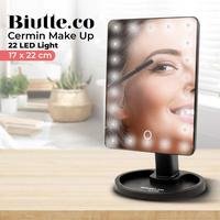 Cemin Kaca Make Up Rias Lampu 22 LED Touch Screen MUA Biutte.co