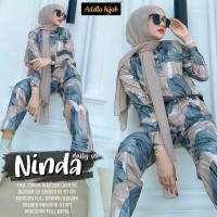 baju setelan wanita Ninda Set cantik kekinian by Adela