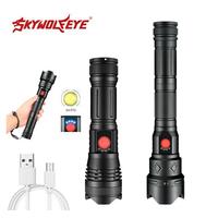 Skywolfeye Xhp50 / Xhp70 Senter Led 1200lm Anti Air Ip64 Dengan Zoom