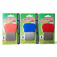 serit kutu rambut besi sisir stainless ajaib