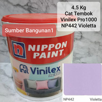Cat Tembok Vinilex Pro ungu muda lavender NP442 Violetta dinding