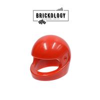 Lego Parts-Minifigure,Headgear Helmet Motorcycle (Standard)-Red-2446