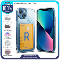 Ringke iPhone 13 Fusion Card Clear Softcase Anti Crack Tahan Banting