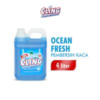 Cling Pembersih Kaca Biru Jerigen 4 liter