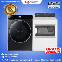 MESIN CUCI SAMSUNG 21KG DAN DRYER MAYTAG 15KG