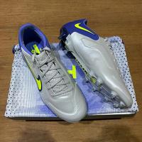 Nike - Womens Football Boots - Tiempo Natural III FG Soccer Cleats - Summit  White/Concord Wolf Grey/Metallic Silver