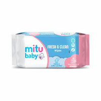Mitu Baby Wipes Bloming Cherry ( Pink ) Bogof 40's + 20s
