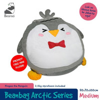 Bean Bag Lucu Penguin Ukuran Sedang / Mama 90X70X100Cm (Jadetabek)