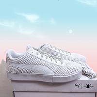 puma platform trace white