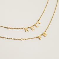 Jual Custom Letter Pendant Necklace 