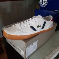 lacoste silver shoes