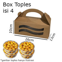Box Parcel Toples Kue Kering (isi 4 box)