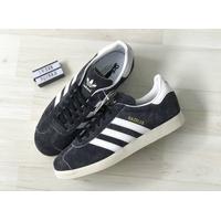 adidas hamburg leather trainers black