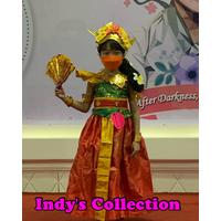 sewa baju adat bali rok merah