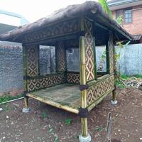 saung/gazebo bambu murah( harga per meter)