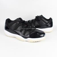 retro 11 black and white low