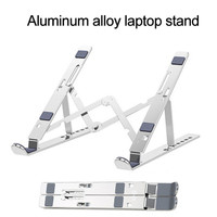 LAPTOP Stand Holder Penyangga Dudukan Tab Aluminium Portable Holder