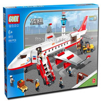 Lego City Plane Large Passenger Airplane Model Building Blocks Brick