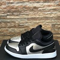 jordan 1 low black silver