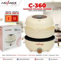 Advance Panci Listrik Serbaguna C-360 Steamer Cooker Warmer C360