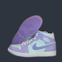 purple jordan shoes