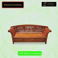 Sofa Madura Krawang Kayu Jati Asli