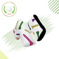 Golf Sarung Iron Putter Cover Sarung Stick Putter Motif Tee