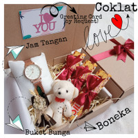 Paket Hampers Ulang Tahun Wisuda Anniversary Jam Tangan Rantai Pasir