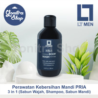 LT Men 3IN1 BODY WASH (pembersih rambut, wajah, badan) 200 ml - LT MEN