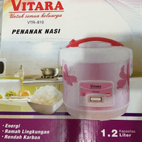 Penanak Nasi Menghangatkan Kecil Murah Praktis 1.2 Liter Vitara VTR18