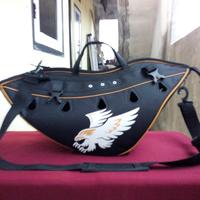 Kisa tas ayam jago sablon NEW EDITION hitam