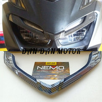 GARNIS LAMPU DEPAN VARIO 160 CARBON / GARNIS ALIS LAMPU VARIO 160