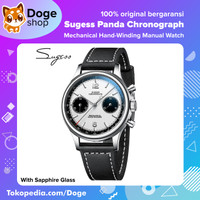 Sugess Panda Chronograph Mechanical Seagull ST19 Movement Manual Watch