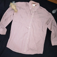 KEMEJA GARIS WANITA WARNA PINK MURAH MERIAH FASHION KOREA