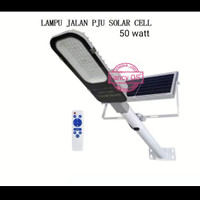 Lampu PJU Solar cell panel surya 2 in 1 remote 50w 50watt 50 watt