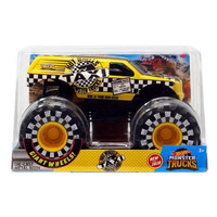 Hot Wheels Monster Trucks Bone Shaker Taxi 1:24 Metal Body FYJ83