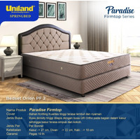 Springbed UNILAND - PARADISE Firmtop Series - Fullset - semua ukuran