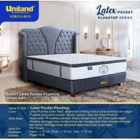 Springbed UNILAND - LATEX POCKET Plushtop Series - Fullset/ Kasur Saja