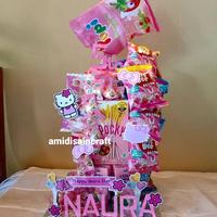 snack tower hello kitty
