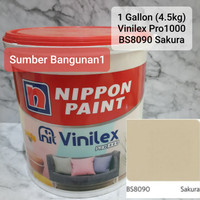 Vinilex Pro Sakura BS8090 cat tembok nippon paint coklat muda cream
