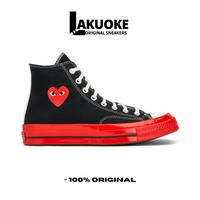 black converse red sole