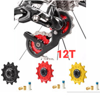 Muqzi Pulley RD Bearing Ceramic 12T Pullay Ceramic RD Sepeda