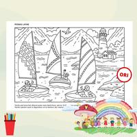 Review Kertas Gambar Mewarnai A4 - Coloring Page - Perahu | Tokopedia