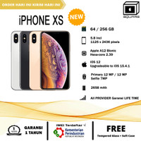 NEW IPHONE XS 64GB 256GB ORIGINAL GARANSI 1 TAHUN