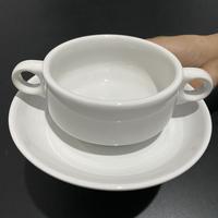 Jual Mangkok Sup dengan tutup RAK Porcelain Cream Soup Bowl With Lid 27 cl  - Jakarta Utara - Heg Shop