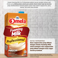 Omela foaming milk 1 liter /1krtn (isi 12pcs)