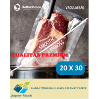 PLASTIK VACUUM VACUM VAKUM MAKANAN EMBOSS/ POLOS PREMIUM 20 CM X 30 CM